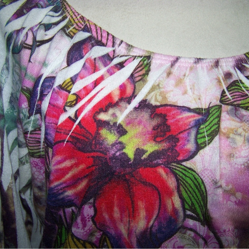 Carole Little Floral Boat Neck Sweater - PM